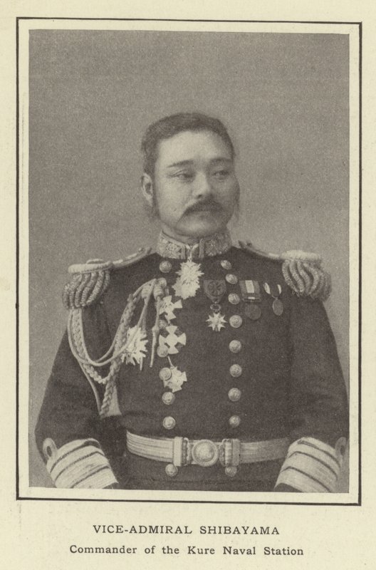 Shibayama admirális, a Kure haditengerészeti állomás parancsnoka alkotó: Japanese Photographer
