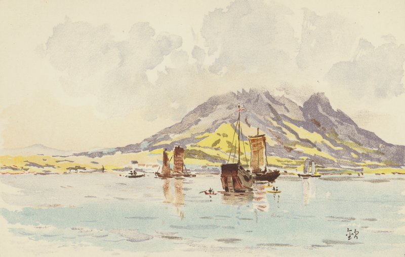 ho-up-shan a ta-李恩-wan felől nézve (kivéve RO film litho) alkotó: Japanese School