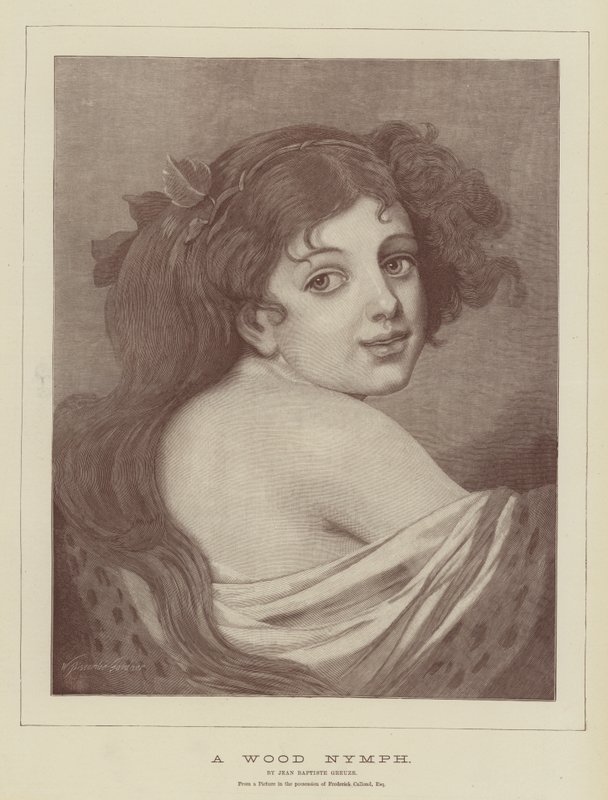 Egy fa nimfa alkotó: Jean Baptiste Greuze