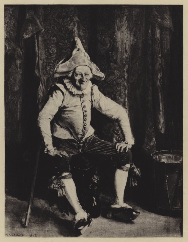 Le Polichinelle assis alkotó: Jean Louis Ernest Meissonier