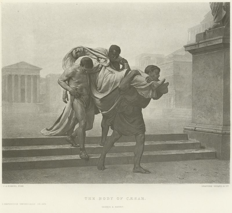 Caesar teste (mélynyomás) alkotó: Jean Andre Rixens