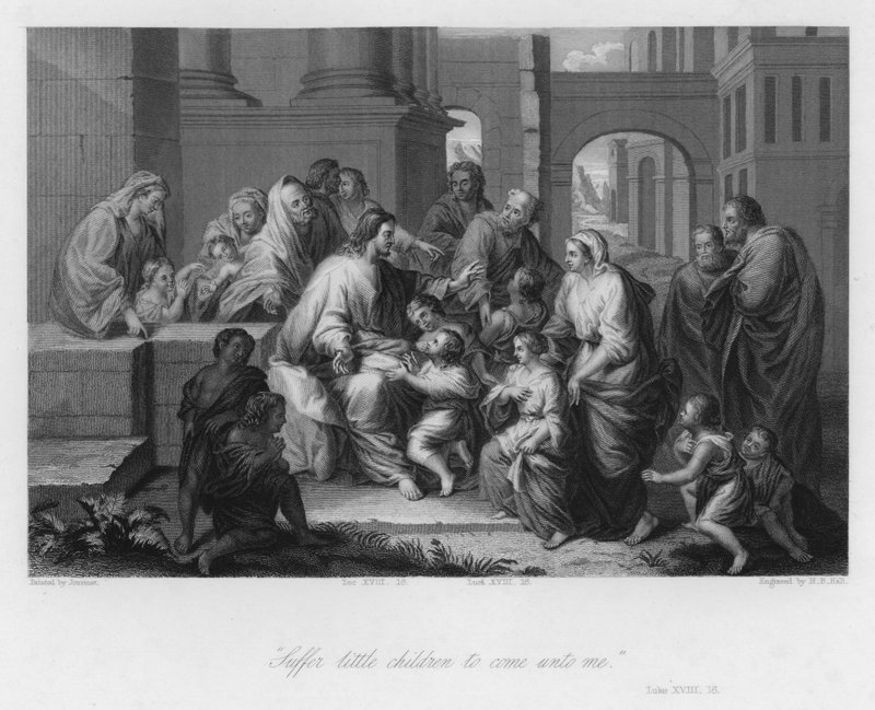 Krisztus áldása Kisgyermekek, Lukács XVIII alkotó: Jean Baptiste (after) Jouvenet