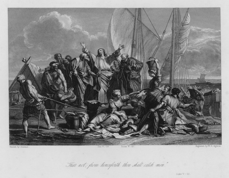 Csodálatos halvázlat, Luke V alkotó: Jean Baptiste (after) Jouvenet