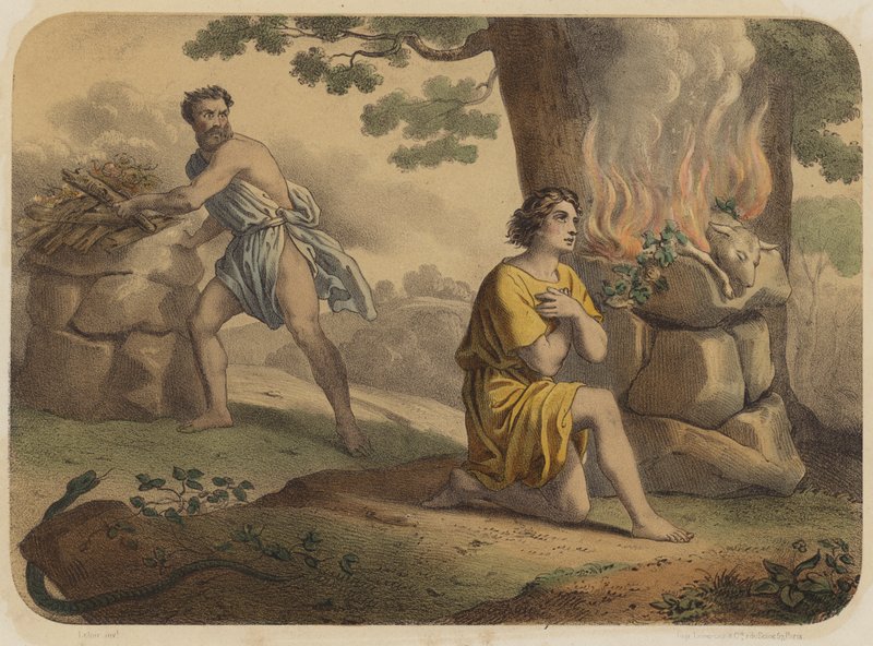 Kain és Ábel alkotó: Jean Baptiste Auguste Leloir