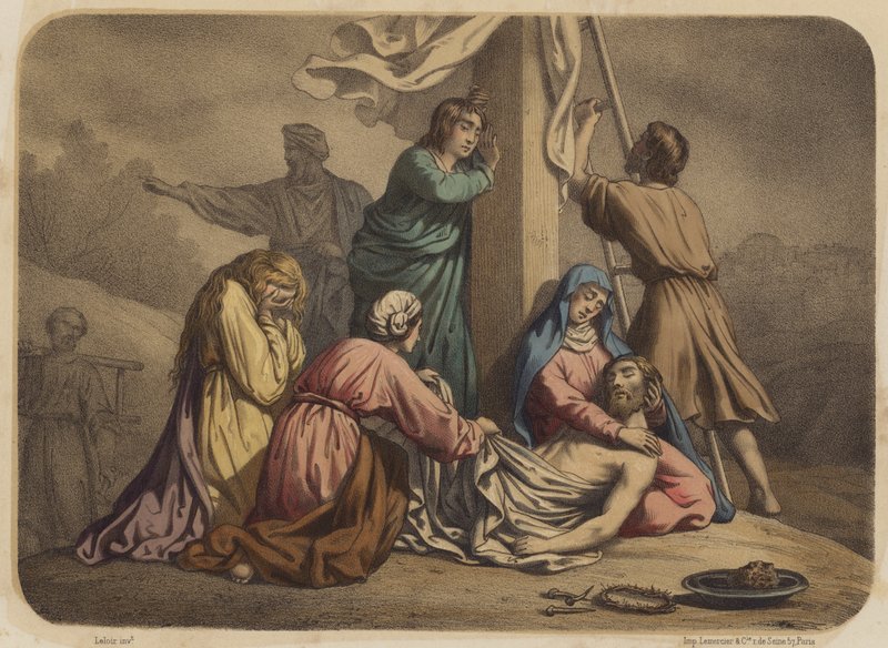 Leszállás a keresztről alkotó: Jean Baptiste Auguste Leloir