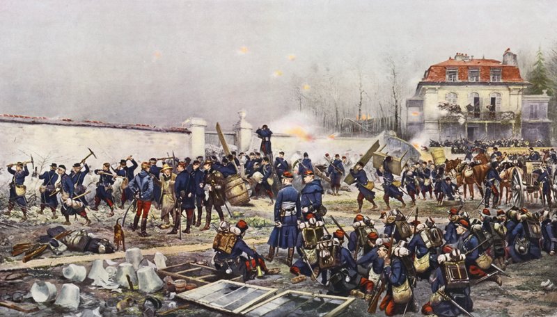 Champigny védelme alkotó: Jean Baptiste Edouard Detaille