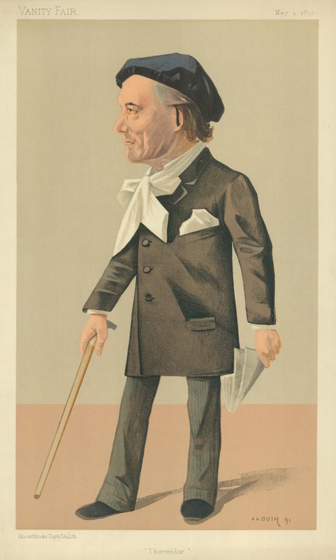 M Victorien Sardou, Thermidor, 1890. május 2., Vanity Fair karikatúra alkotó: Jean Baptiste Guth