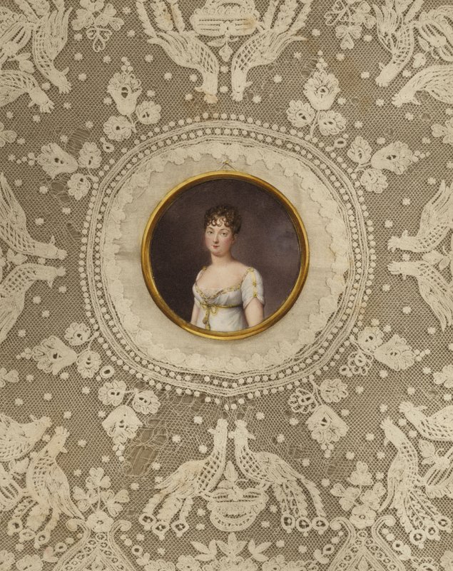 Pauline Schwarzenberg hercegnő portréja alkotó: Jean Baptiste Jacques Augustin