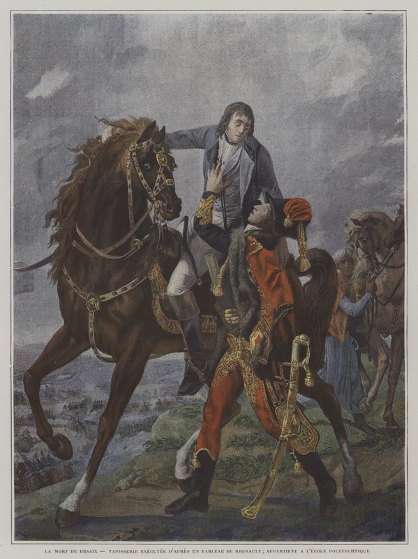 Desaix tábornok halála a marengói csatában, 1800 alkotó: Jean Baptiste Regnault