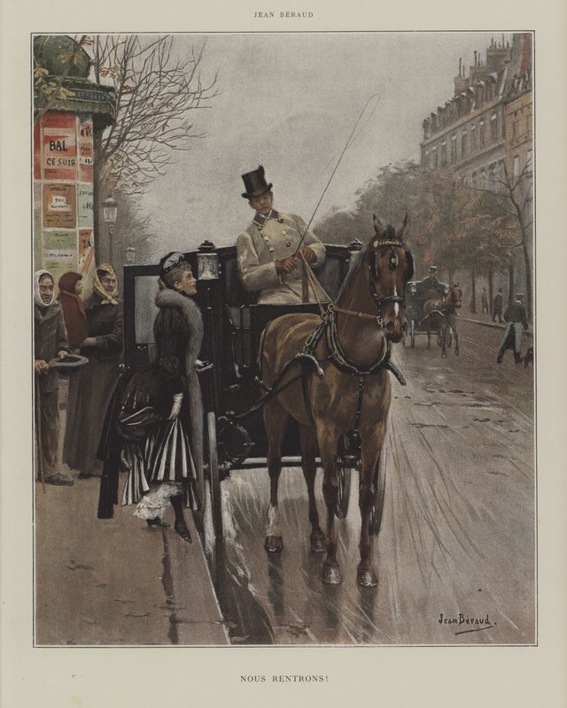 Visszamegyünk! alkotó: Jean Beraud