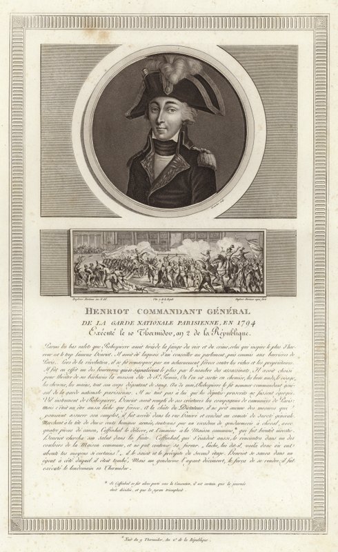 Francois Hanriot portréja alkotó: Jean Duplessi Bertaux