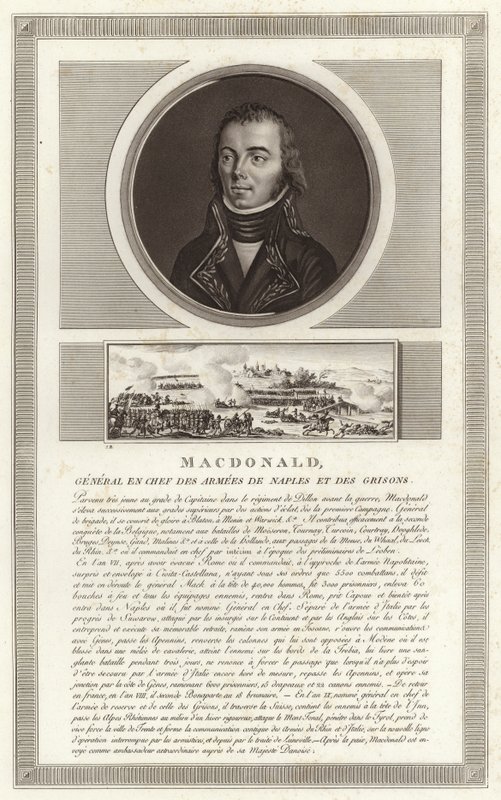 Jacques MacDonald, Taranto hercegének portréja alkotó: Jean Duplessi Bertaux