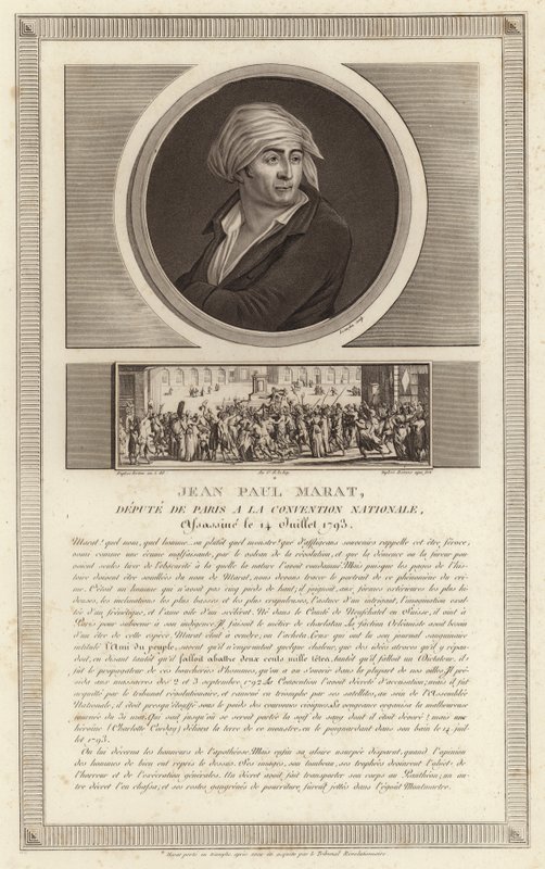 Jean-Paul Marat portréja alkotó: Jean Duplessi Bertaux