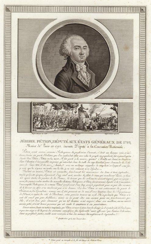 Jerome Petion de Villeneuve portréja alkotó: Jean Duplessi Bertaux