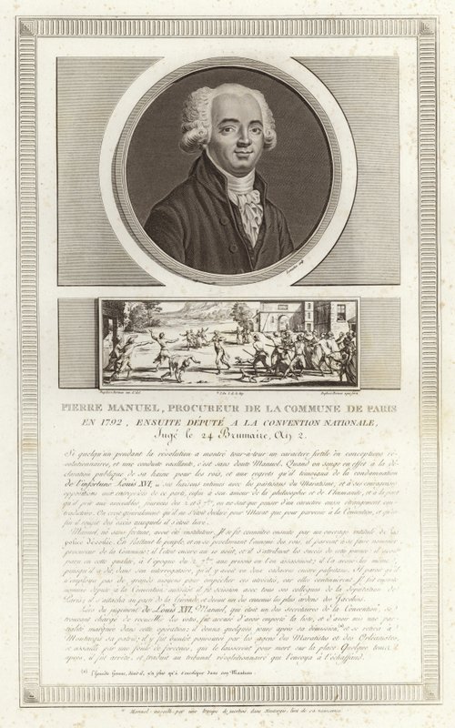 Louis Pierre Manuel portréja alkotó: Jean Duplessi Bertaux