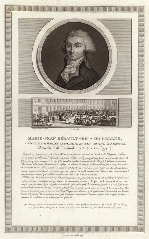 Marie-Jean Herault de Sechelles portréja alkotó: Jean Duplessi Bertaux