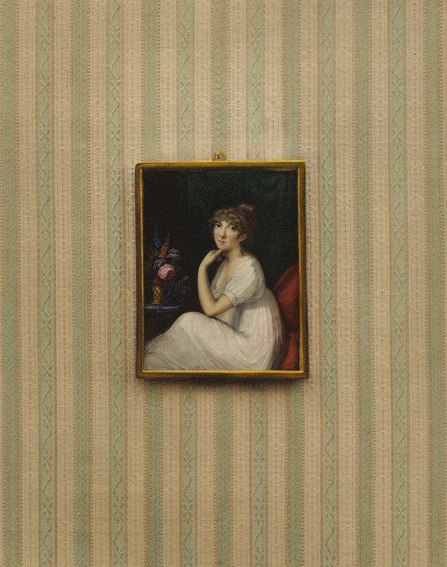 Karolina királynő, IV. György király feleségének portréja alkotó: Jean Francois Marie Huet Villiers