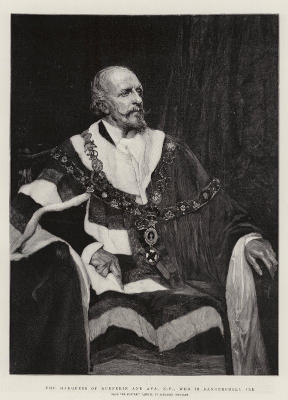 Dufferin és Ava márkija, KP, aki veszélyesen beteg alkotó: Jean Joseph Benjamin Constant