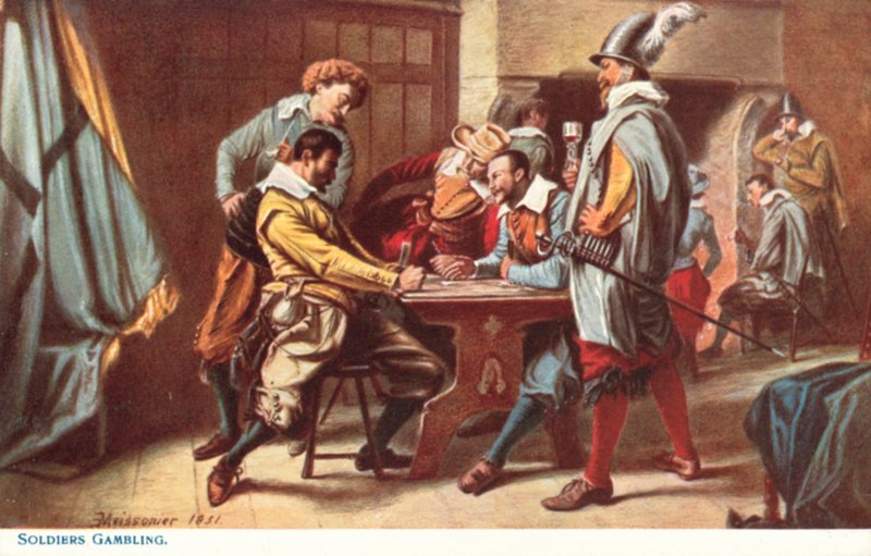 Katonák szerencsejáték alkotó: Jean Louis Ernest Meissonier