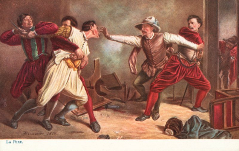 A verekedés alkotó: Jean Louis Ernest after Meissonier