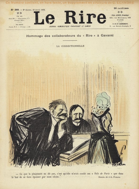 Illusztráció Le Rire alkotó: Jean Louis Forain