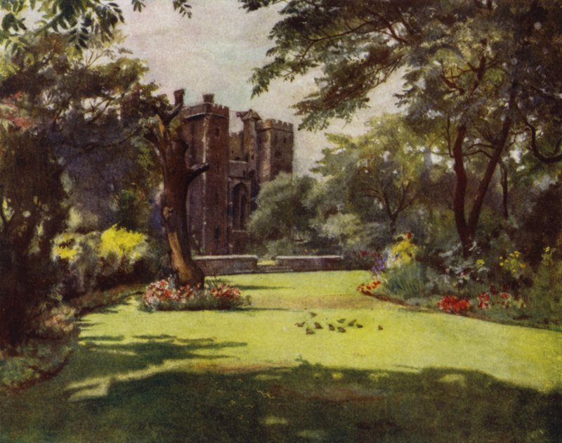 Lambeth, A palota a kertekből (színes litó) alkotó: Jessie MacGregor