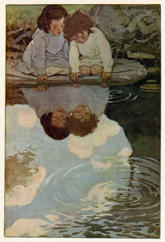 Looking Glass River (színes litó) alkotó: Jessie Willcox Smith