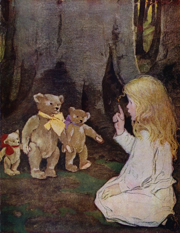 A három medve (színes litó) alkotó: Jessie Willcox Smith