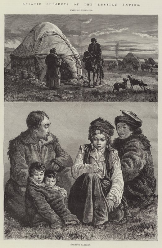 Az Orosz Birodalom ázsiai alanyai alkotó: Johann Nepomuk Schonberg