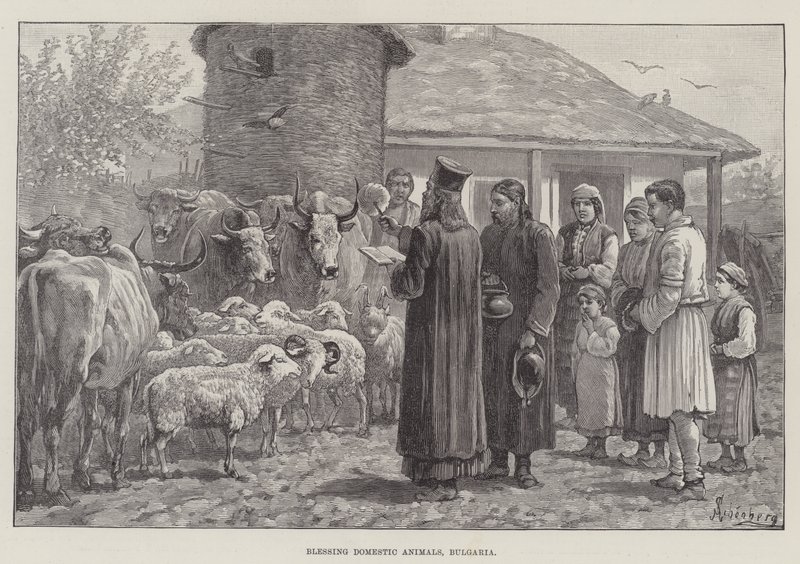 Blessing Domestic Animals, Bulgária alkotó: Johann Nepomuk Schonberg
