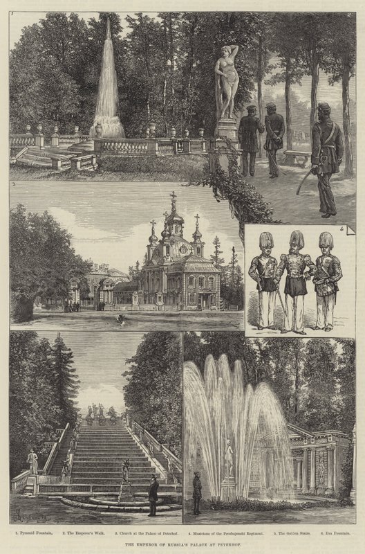 Az orosz császári palota Peterhofban alkotó: Johann Nepomuk Schonberg