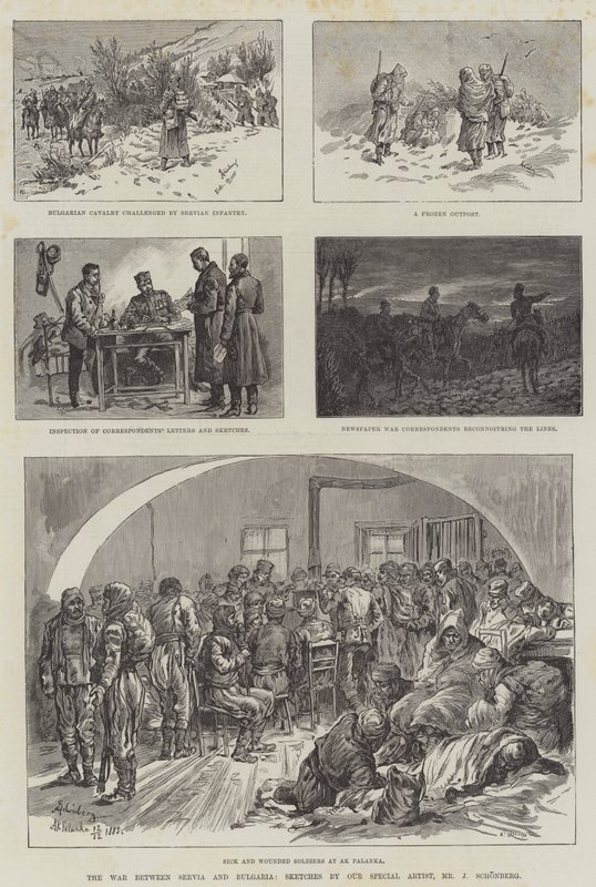 Szerbia és Bulgária háborúja alkotó: Johann Nepomuk Schonberg