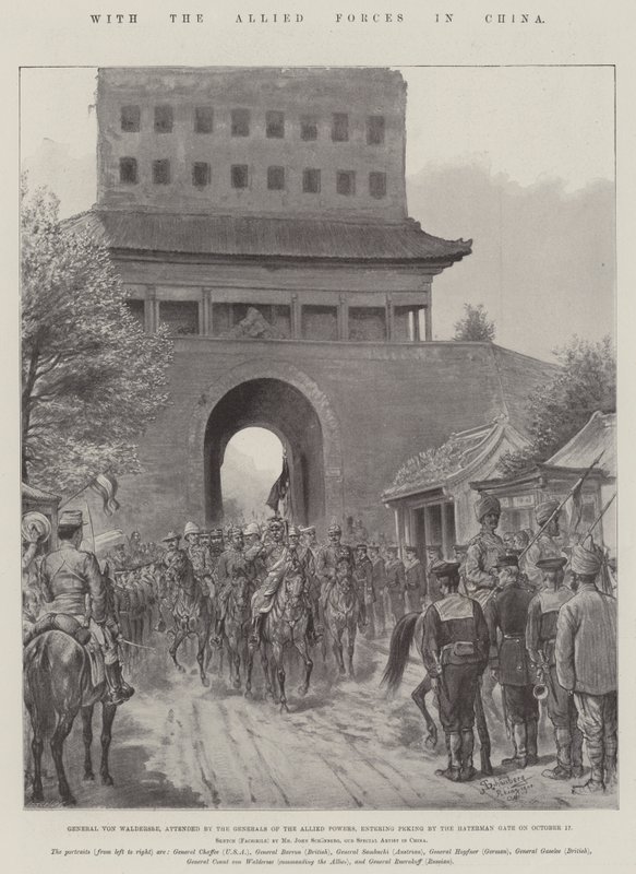 A szövetséges erőkkel Kínában alkotó: Johann Nepomuk Schonberg
