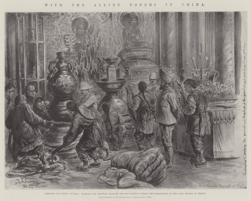 A szövetséges erőkkel Kínában alkotó: Johann Nepomuk Schonberg