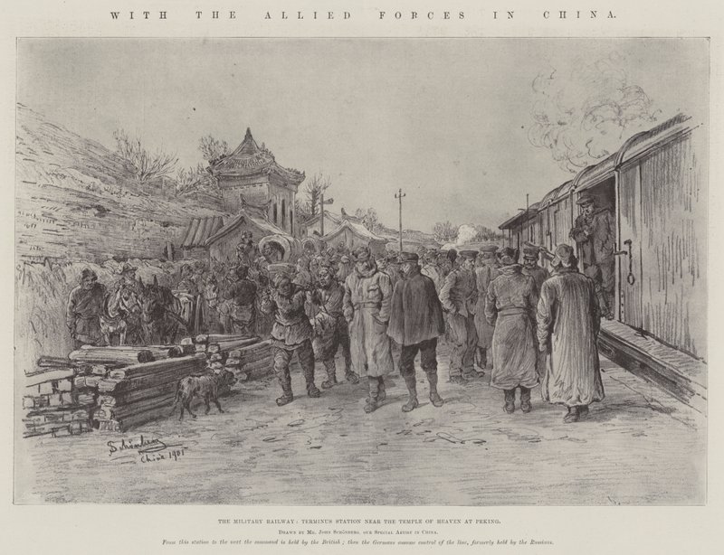 A szövetséges erőkkel Kínában alkotó: Johann Nepomuk Schonberg