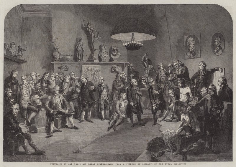 Az összes első királyi akadémikus portréi alkotó: Johan Joseph Zoffany