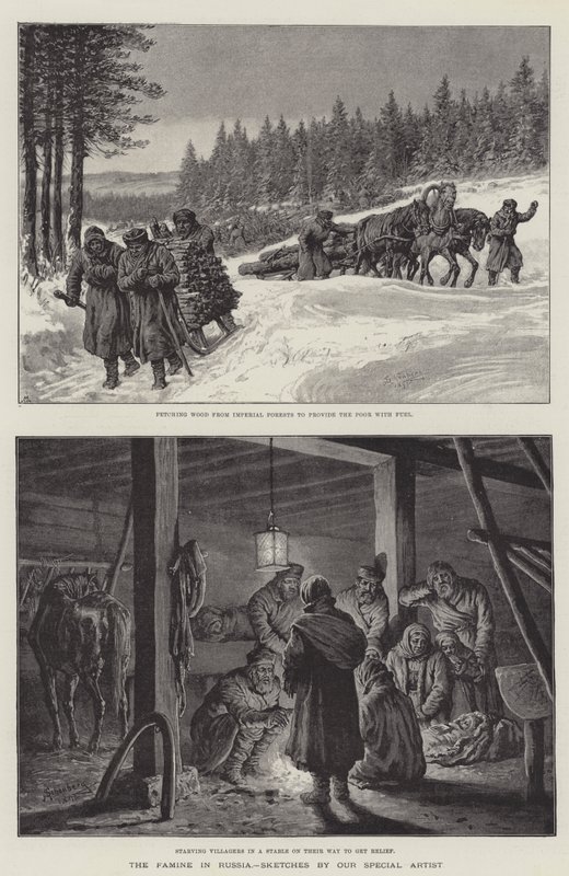 Az éhínség Oroszországban alkotó: Johann Nepomuk Schonberg
