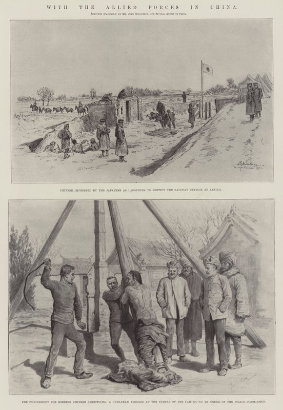 A szövetséges erőkkel Kínában alkotó: Johann Nepomuk Schonberg