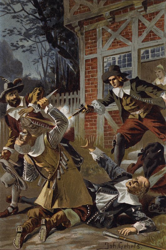 Illusztráció A repülő hollandhoz vagy a Der Fliegende Hollanderhez (színes litó) alkotó: Johannes (after) Gehrts