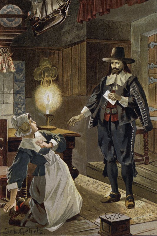 Illusztráció A repülő hollandhoz vagy a Der Fliegende Hollanderhez (színes litó) alkotó: Johannes (after) Gehrts