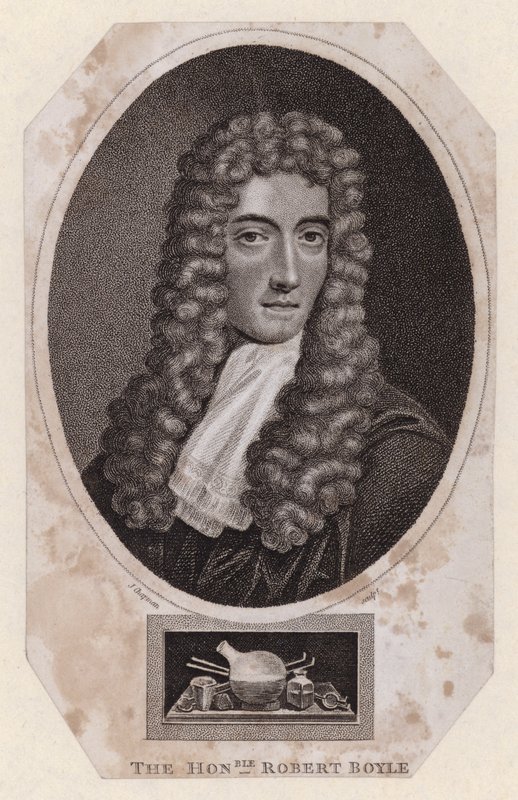 Robert Boyle angol-ír természetfilozófus és kémikus (metszet) alkotó: Johannes (after) Kerseboom