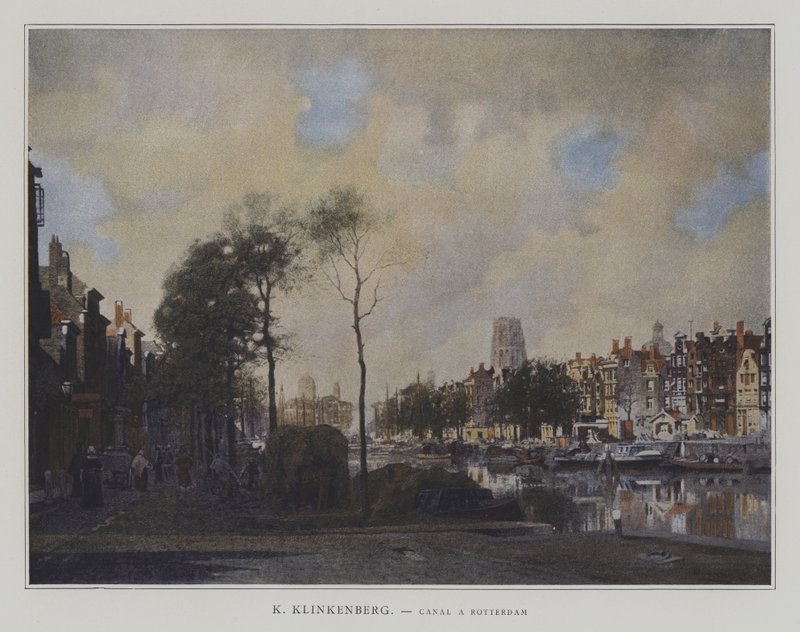Csatorna Rotterdamban alkotó: Johannes Karel Christian Klinkenberg