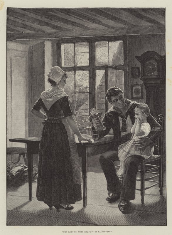 A tengerész hazatérése alkotó: Johannes Karel Christian Klinkenberg
