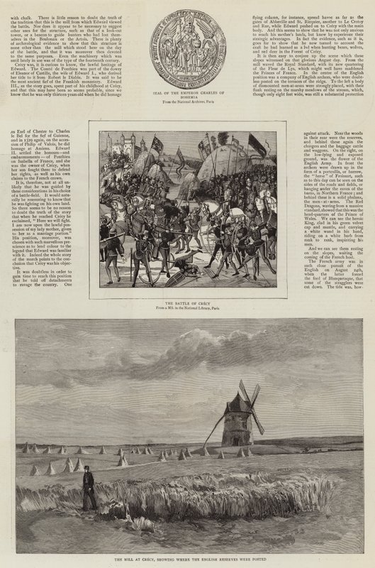 Egy művész látogatása Crecy és Agincourt csatamezőjén alkotó: John Absolon