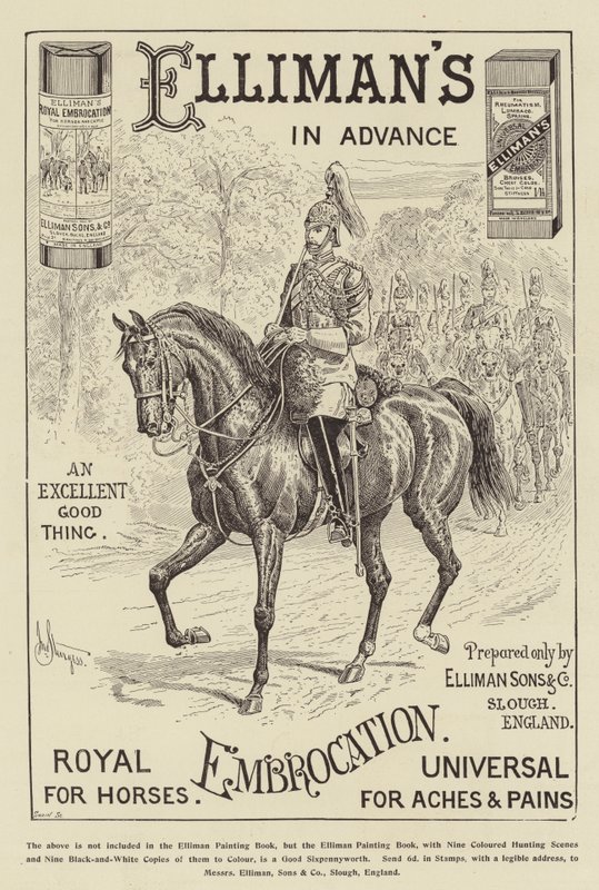 Reklám, Elliman királyi ölelése alkotó: John Bagnold Burgess