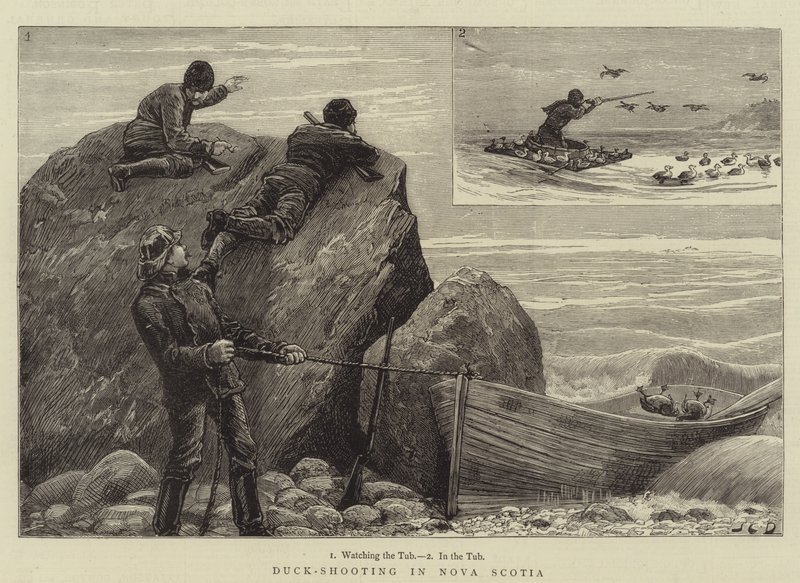 Kacsalövészet Nova Scotiában alkotó: John Charles Dollman