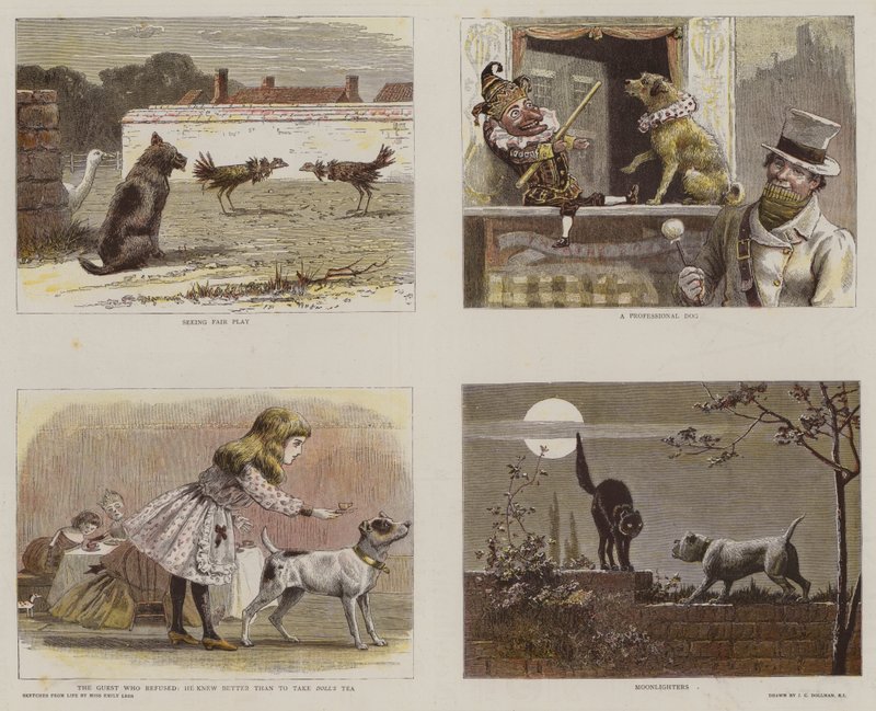 Illusztrációk a Royal Institute of Painters in Water-Colors (chromolitho) katalógusából alkotó: John Charles Dollman