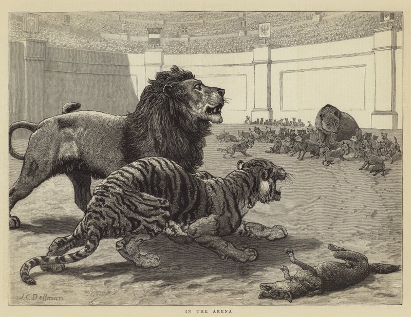 Az Arénában alkotó: John Charles Dollman