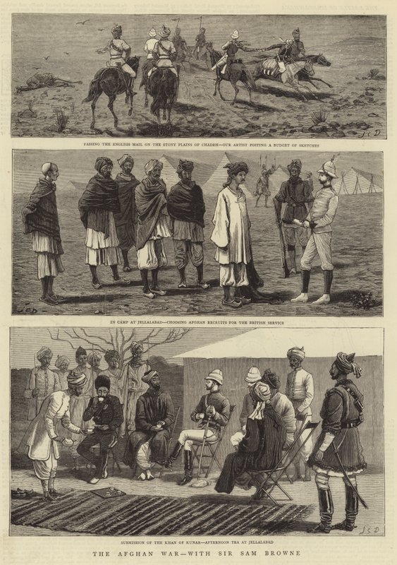 Az afganisztáni háború, Sir Samuel Browne-nal alkotó: John Charles Dollman