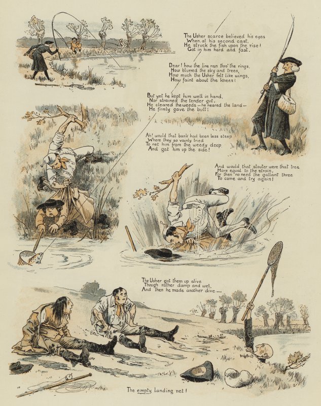 A nagy vén pisztráng (chromolitho) alkotó: John Charles Dollman